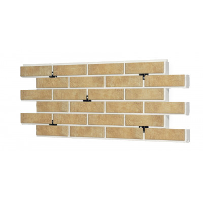 Термопанель с клинкерной плиткой BestPoint Loft Brick Salt 1025*455 мм цена в Москве
