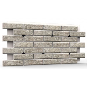 Фасадная клинкерная термопанель BestPoint Loft Brick Salt 1150*540 мм