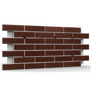 Фасадная клинкерная термопанель Cerrad Burgund rustico 1150*540 мм