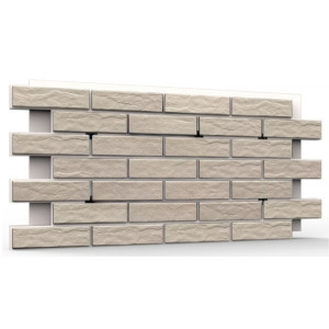 Фасадная клинкерная термопанель Cerrad Krem rustico 1150*540 мм