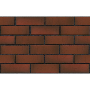 Фасадный клинкер ЛСР красный флэш Ричмонд винтаж, 250x85x65 мм