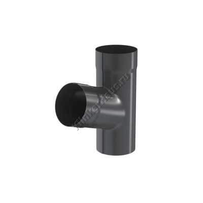 Тройник Aquasystem D100 мм, GreenCoat Pural BT, RR 23 (серый) цена в Москве