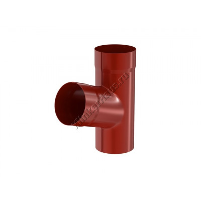 Тройник Aquasystem D100 мм, GreenCoat Pural BT, RR 29 (красный) цена в Москве