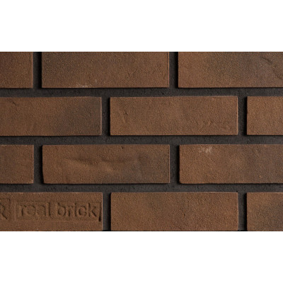 Минеральная плитка ручной формовки REAL BRICK Коричневый Plain, 0.5WDF 215x65x20 мм цена в Москве