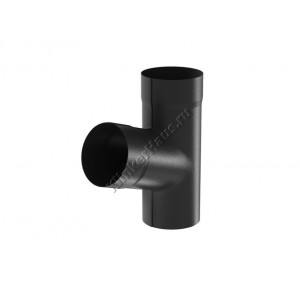 Тройник Aquasystem D100 мм, GreenCoat Pural BT matt, RR 33 (черный)