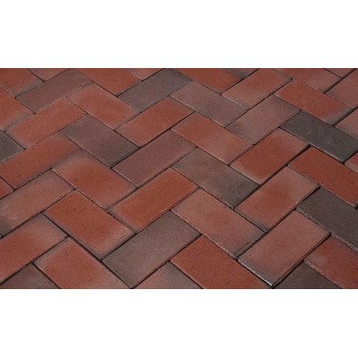 Клинкерная брусчатка Penter Balkum rotblaubunt geflammt, 240x118x52 мм цена в Москве