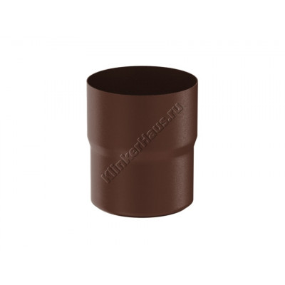 Соединитель трубы муфта Aquasystem D90 мм, GreenCoat Pural BT matt, RAL 8017 (коричневый) цена в Москве