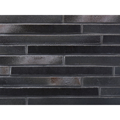 Фасадная плитка (ригель)Stroeher Riegel-50 3284 schwarz-blau длинный формат 490*40*14 мм цена в Москве