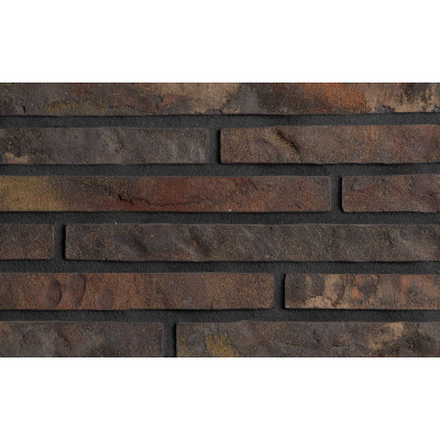 Минеральная плитка ручной формовки REAL BRICK Графитовый Antic, 0.5 Ригель 440x50x20 мм цена в Москве