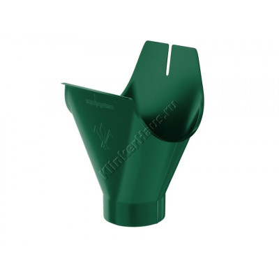Воронка желоба Aquasystem D125 мм, GreenCoat Pural BT, RAL 6005 (зеленый) цена в Москве