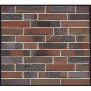 Клинкерный кирпич для фасада Feldhaus Klinker K560DF carbona ardor colori, DF 240x115x52 мм