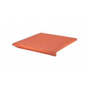 Клинкерная ступень угловая флорентийская Agrob Buchtal Naturkeramik Naturrot 070S-9335, 350x350x14 мм