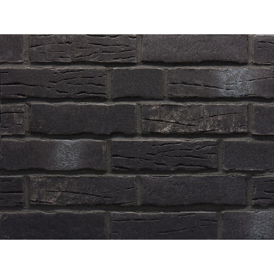 Клинкерная фасадная плитка Stroeher Steinlinge 2785 platinschwarz, ex.7370(376), NF14 240*71*14 мм цена в Москве
