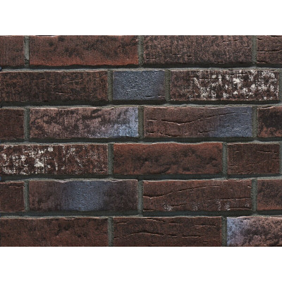 Фасадная клинкерная плитка под старину Stroeher Steinlinge 2747 platinbraun NF14 240*71*14 мм цена в Москве
