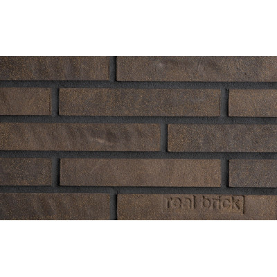 Минеральная плитка ручной формовки REAL BRICK Умбра Plain, 0.5 Long 290x50x20 мм цена в Москве