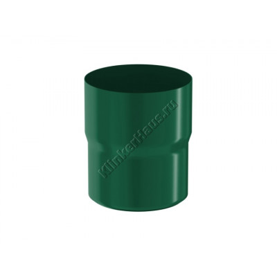 Соединитель трубы муфта Aquasystem D90 мм, GreenCoat Pural BT, RAL 6005 (зеленый) цена в Москве