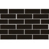 Фасадный клинкер ЛСР черный глянцевый Рейкьявик гладкий, 250x85x65 мм цена в Москве