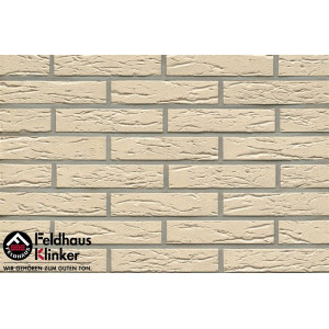 Фасадная клинкерная плитка Feldhaus Klinker R116DF9 perla mana, DF9 240*52*9 мм