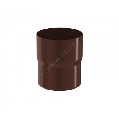 Соединитель трубы муфта Aquasystem D100 мм, GreenCoat Pural BT, RAL 8017 (коричневый) цена в Москве