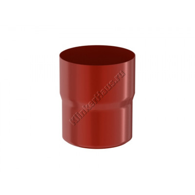 Соединитель трубы муфта Aquasystem D90 мм, GreenCoat Pural BT, RR 29 (красный) цена в Москве