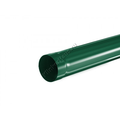 Труба водосточная 1м Aquasystem D100 мм, GreenCoat Pural BT, RAL 6005 (зеленый) цена в Москве