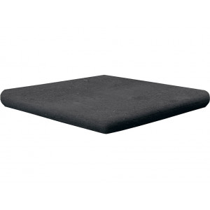 Клинкерная угловая ступень флорентинер Exagres Portland Black cartabon ml, 330x330x40x14 мм