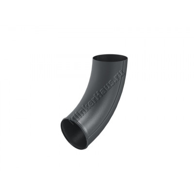 Колено сливное Aquasystem D100 мм, GreenCoat Pural BT matt, RR 23 (серый) цена в Москве