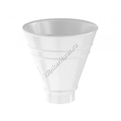 Воронка водосборная круглая Aquasystem D100 мм, GreenCoat Pural BT, RR 20 (белый) цена в Москве