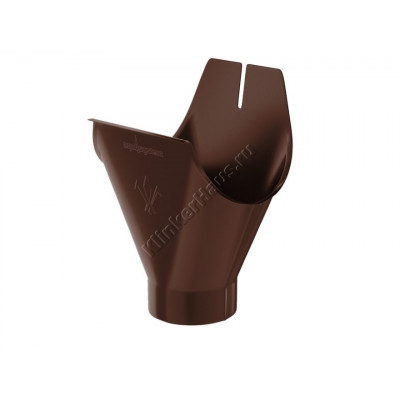 Воронка желоба Aquasystem D125 мм, GreenCoat Pural BT, RAL 8017 (коричневый) цена в Москве